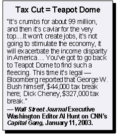 Tax Cut = Teapot Dome