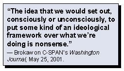 Comments by Tom Brokaw on C-SPAN's Washington Journal