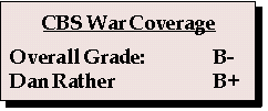 CBS War Coverage Grade