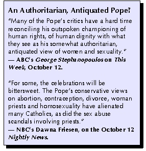 Authoritarian, Antiquated Pope?