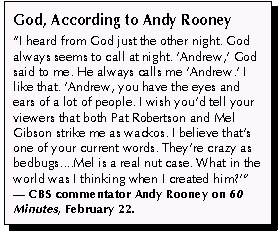 God, According to Andy Rooney