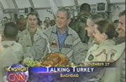 President Bush in Iraq on Thanksgiving Day