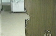 Broken doorknob as shown on ABC