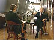 Peter Jennings with Bill Clinton