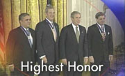 George Tenet, Tommy Franks, President George Bush, Paul "Jerry" Bremer