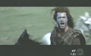 NBC showing clip of Braveheart