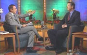 NBC's Matt Lauer & novelist Michael Crichton