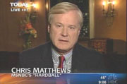 MSNBC host Chris Matthews