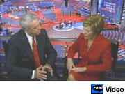 CBS's Dan Rather & First Lady Laura Bush