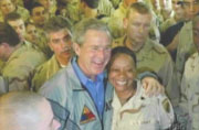 President George Bush & Varetta Barnes