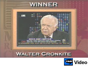 Former CBS Evening News anchor Walter Cronkite