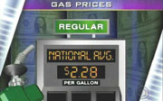 CBS on-screen graphic: Gas Prices
