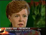 Latvia President Vaira Vike-Freiberga
