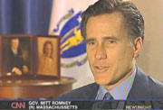 Massachusetts Governor Mitt Romney